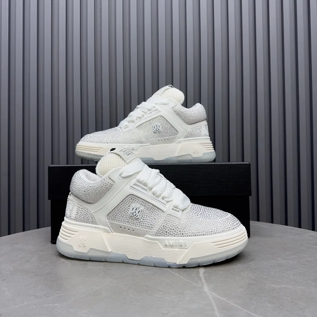 Men's shoes 💰760💰 AMIRI AMIRI fashion brand hot sale 🔥 Available all year round, couples 💑 Official website synchronization Imported fabrics 1⃣️ vs 1⃣️ replica, original factory special original sole, 35-45 (45. non-refundable)